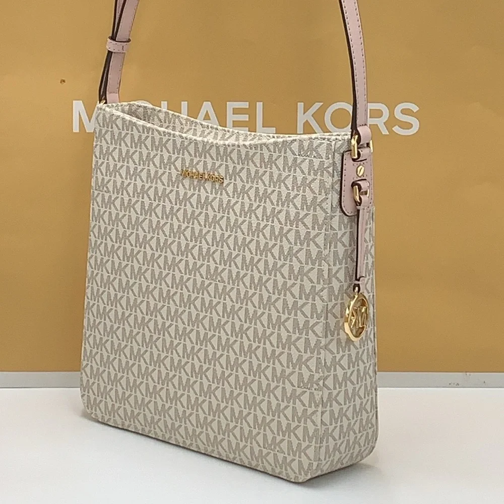 MICHAEL KORS 
Jet Set Travel Large Logo Messenger Bag
COLOR PWD BLSH MLT
NWT - Picture 6 of 16